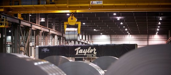 Steel coils at the Taylor Steel Inc. workshop (© Taylor Steel).jpg