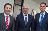 vlnr: Die erweiterte Geschäftsführung der GWS: Georg Mersmann, Helmut Benefader, Udo Lorenz