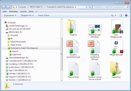 Datenverschlüsselung mit fideAS file enterprise