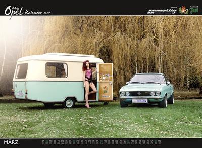 Mattig Miss Opel Kalender März