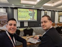 Tobias Többens und Daniel Airich auf dem Steampunk BTP Summit