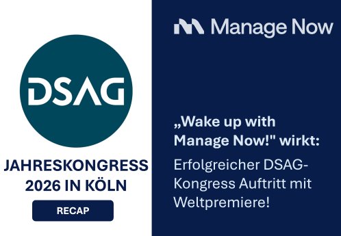 MANAGE NOW - DSAG Jahreskongress 2026 - RECAP
