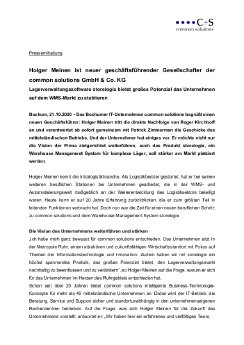 Pressemitteilung Holger Meinen ist neuer Geschäftsführer bei common solutions 20201021.pdf