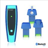 Mit den AFRISO Sensormodulen CAPBs lassen sich eine Vielzahl von Messungen durchführen, wobei die Messdaten über die drahtlose Bluetooth Smart-Technologie auf hierfür geeignete AFRISO Messgeräte, Smartphones oder Tablets übertragen werden. Der Basisgriff (links) bleibt stets derselbe, nur die Sensormodule werden ausgetauscht. Neu im Programm sind die drei CAPBs sens PS 33 zur Druckmessung, TK 11 zur Differenztemperaturmessung und CO 30 zur CO-Konzentrationsmessung / Foto: AFRISO