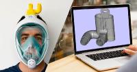 Wir unterstützen italienische Ingenieure bei der Umwandlung der Schnorchelmasken Easybreath in Beatmungsmasken für das medizinische Personal.