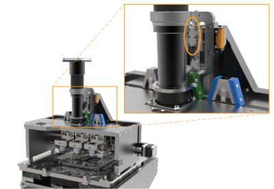 Im Inneren des Hochleistungsscanners ist der Piezomotor zu sehen: Mit dem neuen Antrieb werden digitale Scanner schneller und effizienter