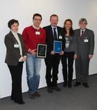 (from left to right): Fuensanta Bernal Gil, Joaquim Jover (all Comercial Química Jover S.L., ES), Moshe Shmilovitz (Tetra Sense Scientific Tools, Ltd., IL) Ester Jover Alsina (Comercial Química Jover S.L., ES), Prof. Dr. Lerche (LUM GmbH, GER)