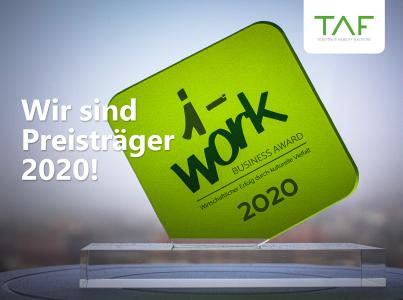 TAF ist Preisträger iWork 2020