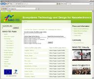 -	Screenshot of the Homepage of the ‘NANOTEC Yellow Pages’