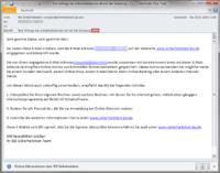 Screenshot einer echten BSI E-Mail an betroffene Internetnutzer