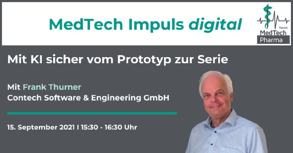KI in der Medizintechnik - MedTech Impuls digital am 15.9.2021
