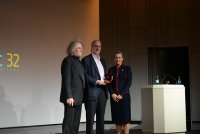 On November 8, 2023, the Verband Deutscher Tonmeister e.V. (VDT) awarded Karlheinz Brandenburg the Medal of Honor for his services to the audio industry. The award was presented to Brandenburg during the opening ceremony of the 32nd Tonmeistertagung in Düsseldorf.