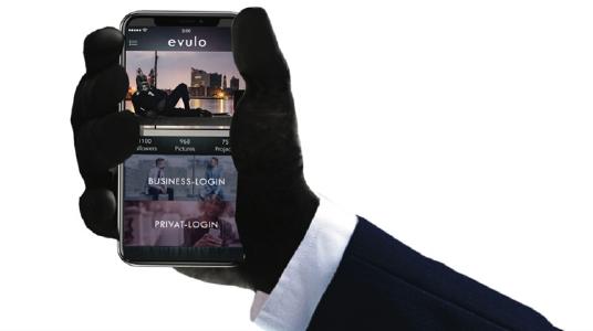 Evolu App in iPhone und Android Version für Unternehmen und Konsumenten