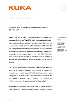 Press release KUKA wins contract from Restoration Robotics.pdf