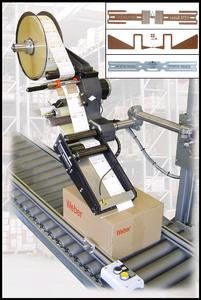 Etikettenspender ALPHA RFID. Preisgekrönt im 2006 mit dem Innovationspreis vom Bereich Logistik von der Initiative Mittelstand