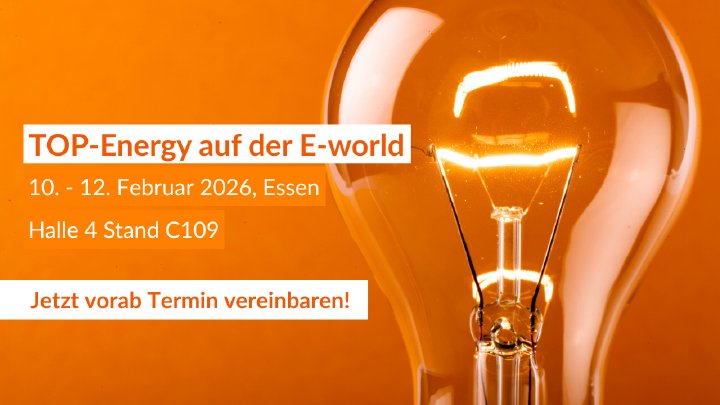 TOP-Energy zeigt auf der E-world 2026 neue Funktionen zur Optimierung komplexer Energiesysteme