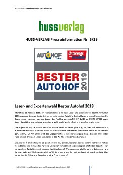 Presseinformation_5_HUSS_VERLAG_Leser_Expertenwahl Bester Autohof 2019.pdf