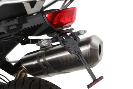 Wunderlich tail section with licence plate holder - black (Item-No.: 25857-002)