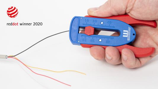 Der Präzisions-Abisolierer der WEICON TOOLS wurde mit dem Red Dot Award 2020 ausgezeichnet