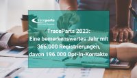 TraceParts 2023: Eine bemerkenswertes Jahr mit 366.000 Registrierungen, davon 196.000 Opt-In-Kontakte