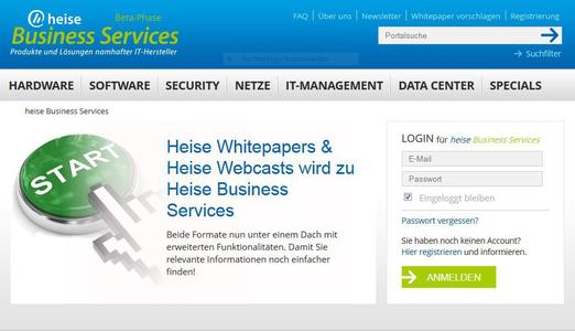 Neues Business-Portal auf heise online