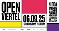 Am 06. Spetember findet das Open Viertel in Frankfurt statt. Mit dabei eine Reservix- Bühne am Kaisertor!
