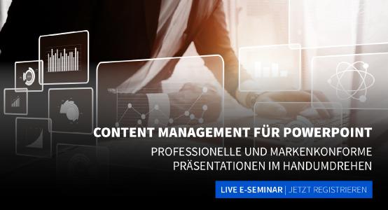 Live eSeminar | Content Management für PowerPoint
