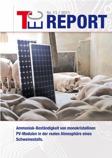 Der aktuelle TEC-Report des TEC-Instituts für technische Innovationen zum Thema Ammoniak-Beständigkeit von PV-Modulen. Bild: TEC-Institut