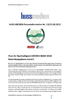 2017-03-21 Huss Medien Presseinformation 19 Grünes Band G&H GVkompakt.pdf