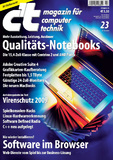Das Titelbild der aktuellen c't-Ausgabe 23/2008