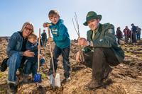 Hunderte Kunden helfen jährlich bei den WEMAG-Baumpflanzaktionen (Foto: Moe4)