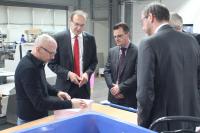 Der Vorstand der Sparkasse Donauwörth zu Besuch bei Schätzl print emotion