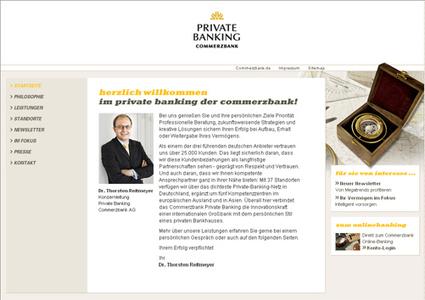 Die neue Private Banking Website der Commerzbank