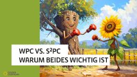 Neben WPC gibt es einen weiteren Naturfaserwerkstoff auf dem Markt: das S²PC (Sunflower Plastic Composite) der Firma Golden Compound GmbH Neben WPC gibt es einen weiteren Naturfaserwerkstoff auf dem Markt: das S²PC (Sunflower Plastic Composite) der Firma Golden Compound GmbH