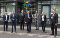 v.l.n.r.: Ralph Schlusche, Stefan Dallinger, Michael Heinz, Stefan Kaufmann, Olav Gutting, Christine Brockmann, Bernd Kappenstein, Quelle: MRN GmbH/Schwerdt
