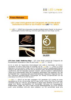 LED Linear gewinnt den Designpreis der Bundesrepublik Deutschland in Silber.pdf
