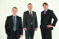 Der Vorstand der KUMAVISION AG: Markus Leuter, Markus Schrade und Kay von Wilcken.