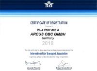IATA Certificate