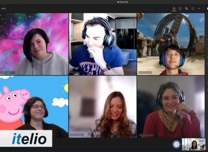 Screenshot eines Early-Bird-Meetings der itelio GmbH