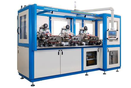 Concept machine: CONTINOUS CIRCULAR for 360° printing of cylindrical parts
