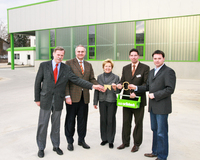 v.l.n.r.: Walter Ernst, Dr. Günter Stoll, Hildegard Wanner (1. Bürgermeisterin der Stadt Höchstädt), Peter Lachenmeir, Dieter Keller