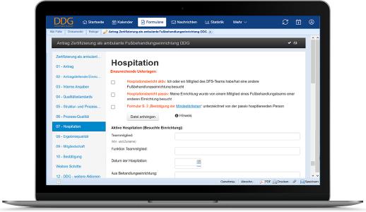 Zertifizierung digital. Zertifizierungsanträge bei der DDG werden mit dem digitalen Formularwesen von samedi komplett online abgewickelt.