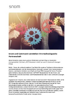 Snom und Communi5 verst鋜ken ihre technologische Partnerschaft.pdf