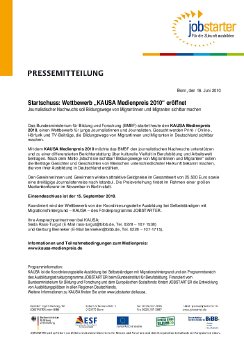 JOBSTARTER-Pressemitteilung Journalistenwettbewerb KAUSA-Medienpreis eröffnet.pdf