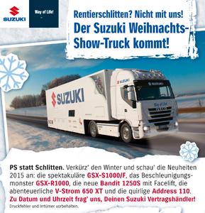 Der Suzuki Weihnachts-Truck kommt