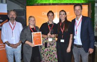 Dr. Nils Kaufmann, Leiter Initiative EuroCloud Native, Janina Ecker, inovex GmbH, Linda Brunner, inovex GmbH, Emma Wehrwein, Project Manager Digital Business Models · eco - Verband der Internetwirtschaft, Felix Höger, Vorstand EuroCloud Deutschland (v.l.n.r.) Dr. Nils Kaufmann, Leiter Initiative EuroCloud Native, Janina Ecker, inovex GmbH, Linda Brunner, inovex GmbH, Emma Wehrwein, Project Manager Digital Business Models · eco - Verband der Internetwirtschaft, Felix Höger, Vorstand EuroCloud Deutschland (v.l.n.r.)