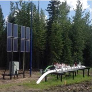 Pipeline application with EFOY Pro Hybrid Cabinet