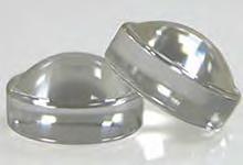 Precision molded optics for high resolution laser projectors