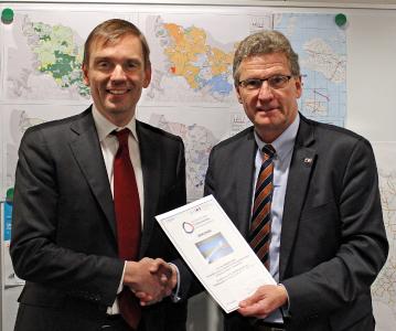 Timm Degenhardt,Tele Columbus AG und Dr. Bernd Buchholz, Wirtschaftsminister Schleswig-Holstein