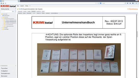 KRIMI total Unternehmenshandbuch in roXtra